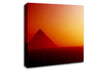Desert Pyramid Mist Canvas Wall Art