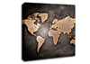 Grunge World Map Canvas Wall Art