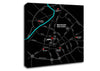 Manchester City Map Canvas Wall Art