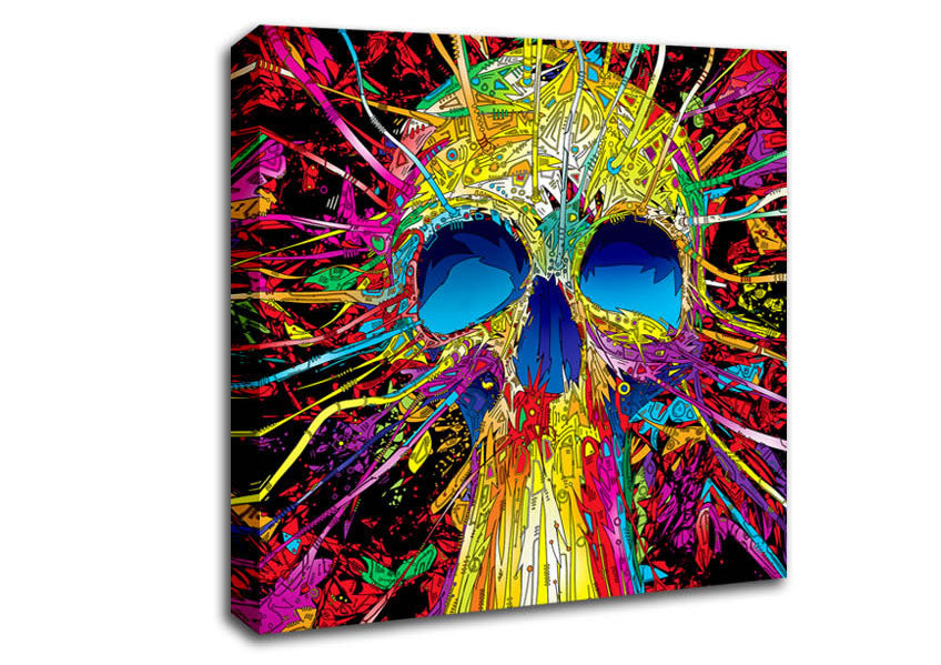 Skulls Colorful Canvas Wall Art