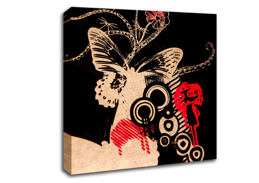 Fairy Tail Butterfly Canvas Wall Art