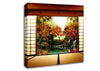 Japanese Garden From Inside Canvas Wall Art