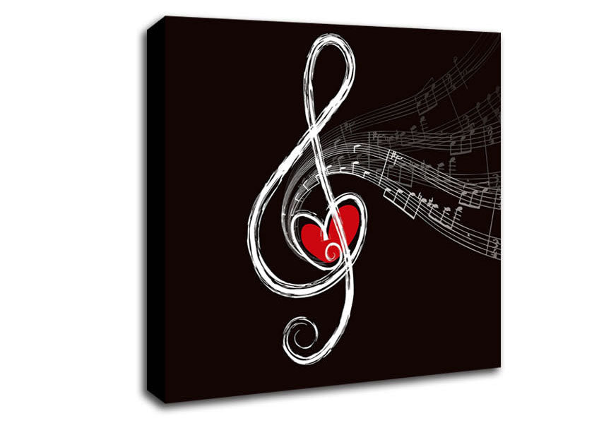 Musical Notes Canvas Wall Art