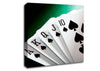 Royal Flush Poker Canvas Wall Art