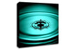 Green Water Droplet Canvas Wall Art