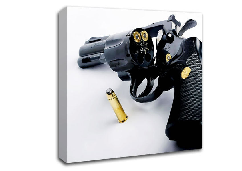 Gun And Bullet Canvas Wall Art
