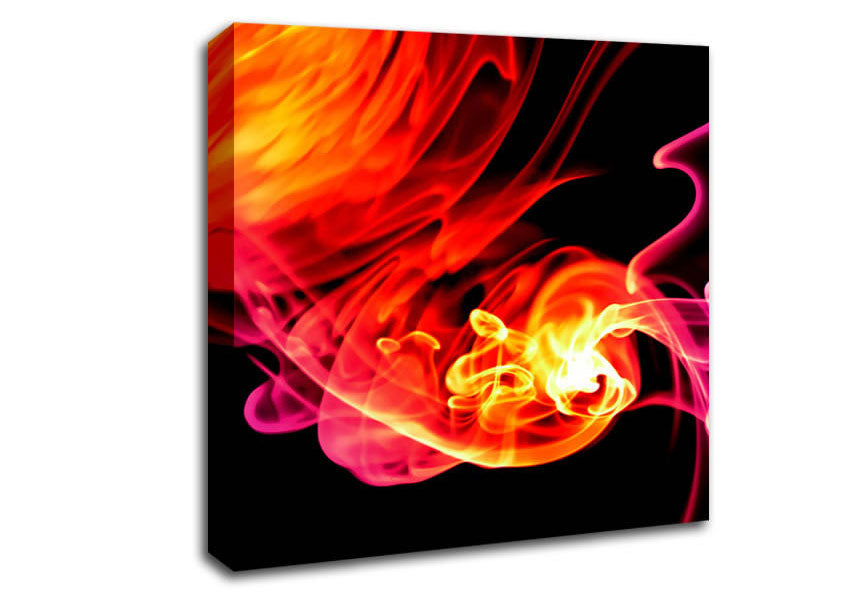 Orange Fireflies Canvas Wall Art