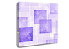 Lilac Squares Canvas Wall Art