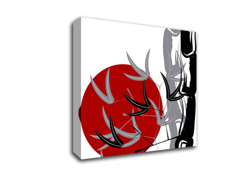Red Sun Burn Canvas Wall Art