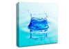 Aqua Splash Canvas Wall Art
