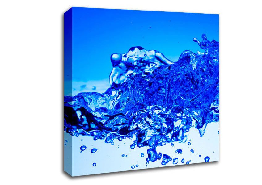 Blue Celebration Canvas Wall Art