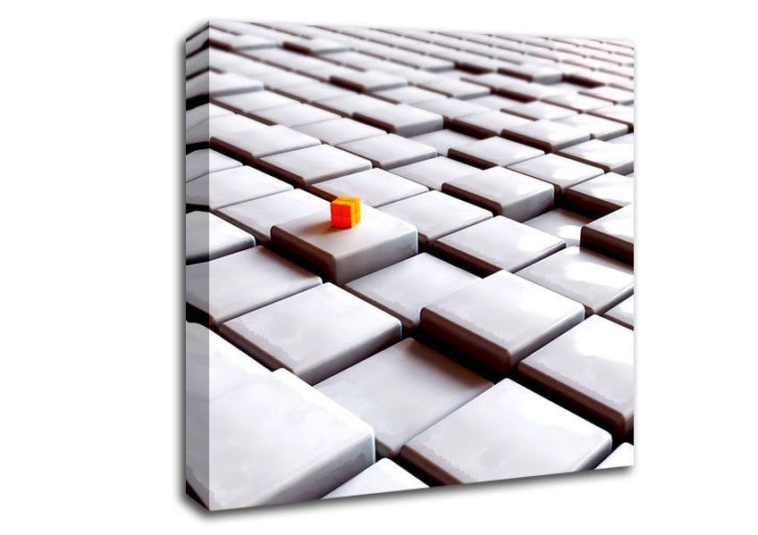 Square Root Of Orange Canvas Wall Art
