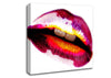 Pink Gloss Lips Canvas Wall Art
