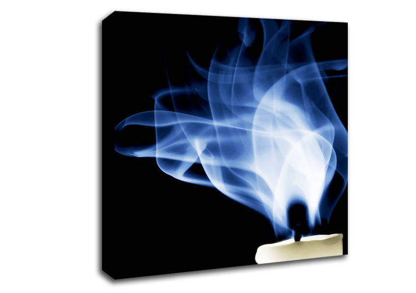 Candle Smoke Canvas Wall Art