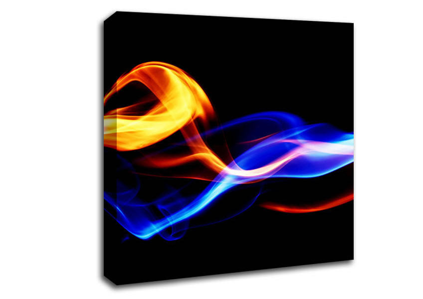 Flames Of Smoke Canvas Wall Art