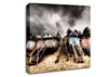 Beach Hut Storms Canvas Wall Art