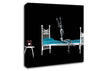 Skeleton Alarm Clock Canvas Wall Art