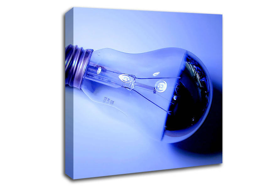 Lightbulb Blues Canvas Wall Art