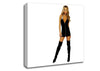 Beauty In A Black Dress Canvas Wall Art
