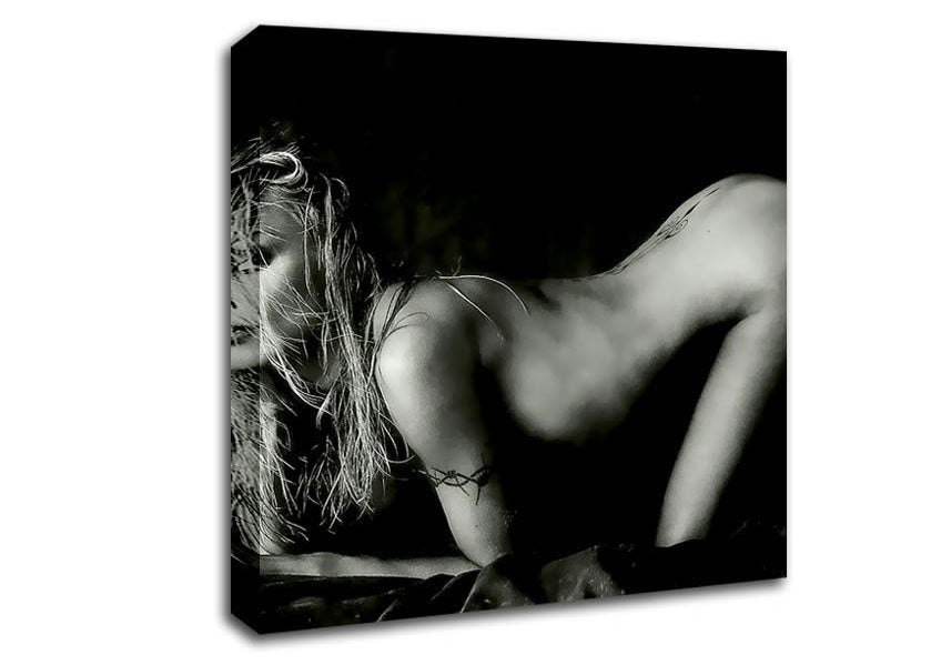 The Form Of A Woman B n W Canvas Wall Art