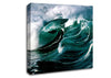 The Green Crashing Waves Canvas Wall Art