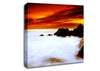 Stunning Red Sky Ocean Mist Canvas Wall Art
