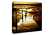 Stunning Brown Ocean Walkway Canvas Wall Art