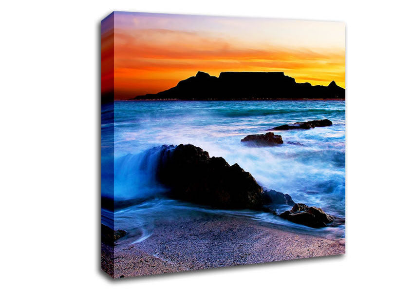 Spray Of The Ocean Waves Canvas Wall Art