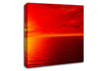 Orange Sunlit Ocean Canvas Wall Art
