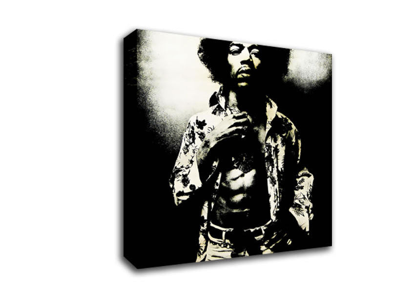 Jimi Hendrix Foxy Canvas Wall Art