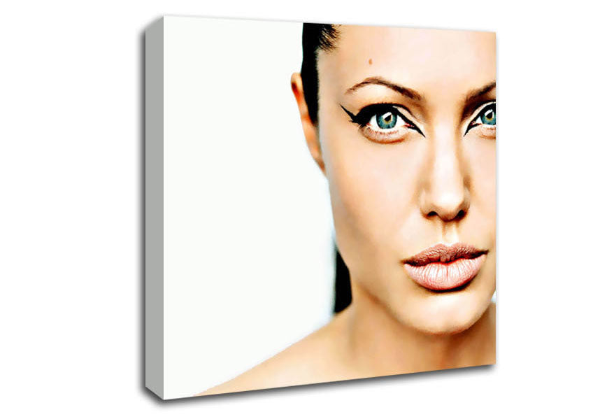 Angelina Jolie Cat Eyes Canvas Wall Art