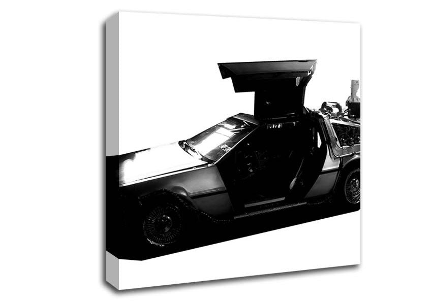 Back To The Future Dolorean Canvas Wall Art