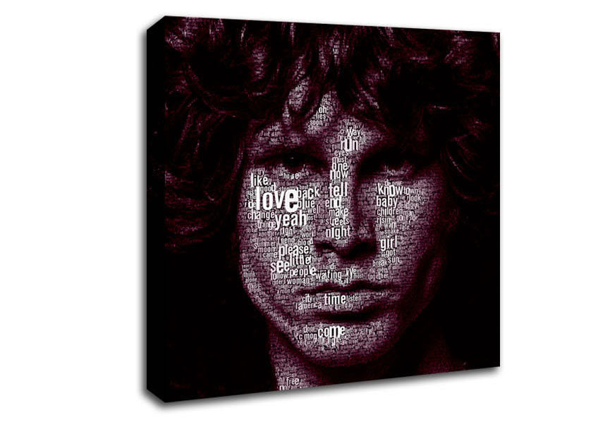 Jim Morrison Words Canvas Wall Art