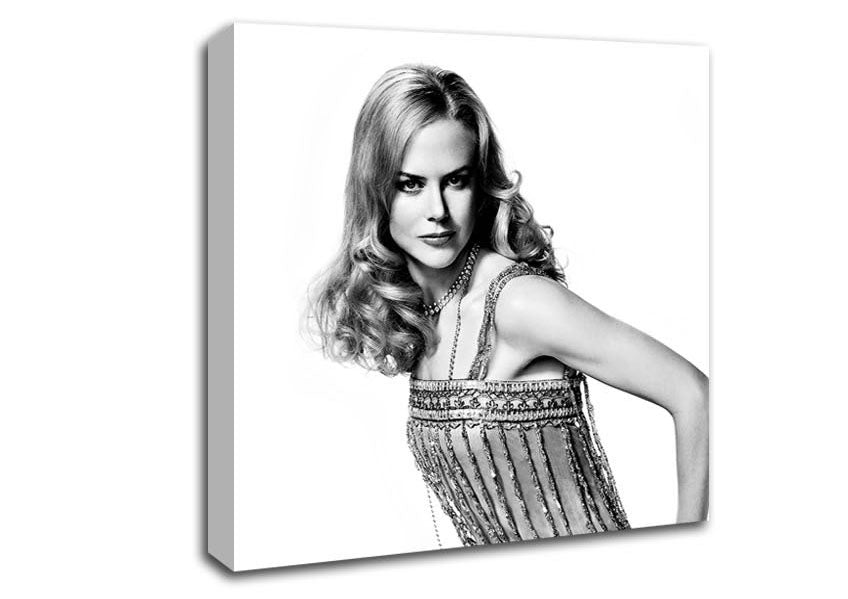 Nicole Kidman B n W Canvas Wall Art