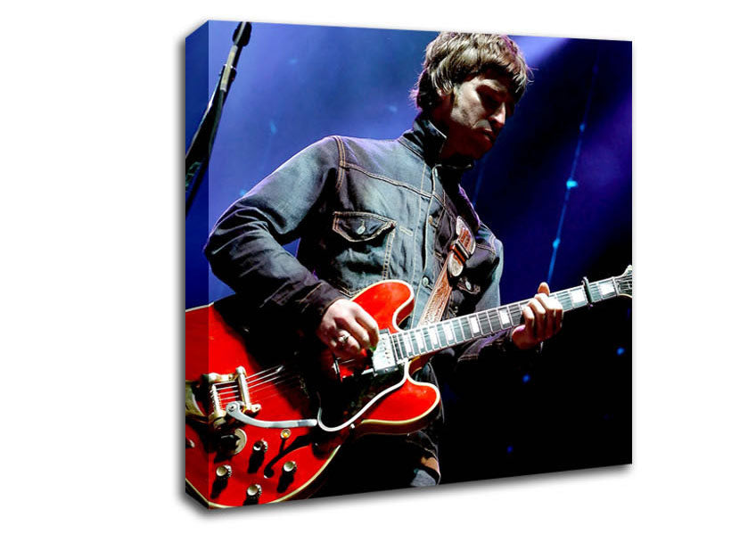 Noel Gallagher Playing Guitar Canvas Wall Art