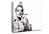 Pink Cigarette B n W Canvas Wall Art