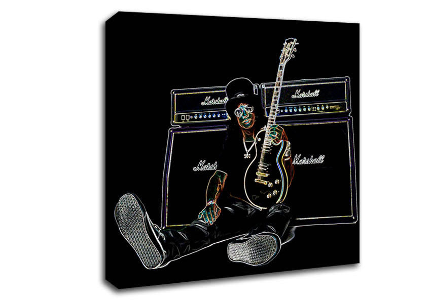 Slash Guitar Canvas Wall Art