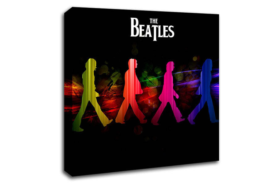 The Beatles Rainbow Walk Canvas Wall Art