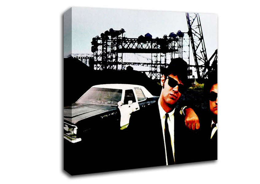 The Blues Brothers Police Car Canvas Wall Art