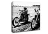 Easy Rider Motorbike Drive B n W Canvas Wall Art
