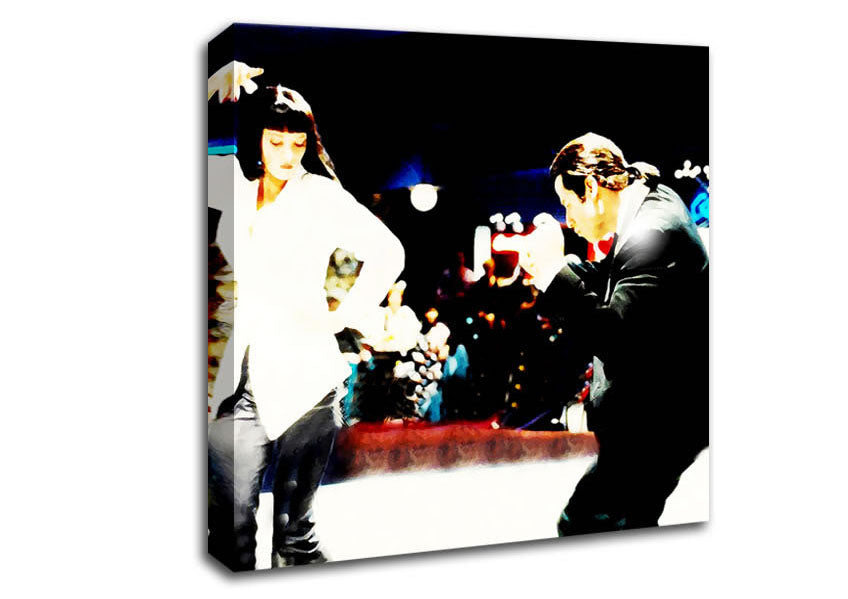 Pulp Fiction Dance Off Mia Canvas Wall Art