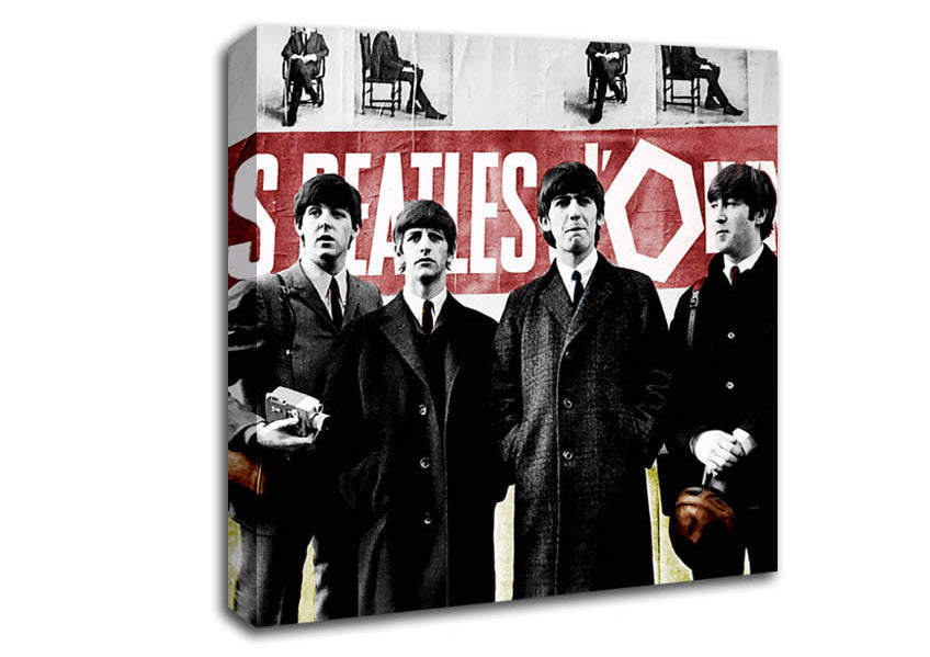 The Beatles In Liverpool Canvas Wall Art