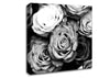 Roses Black And White Canvas Wall Art