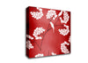 Cherrytree Birds Red Canvas Wall Art