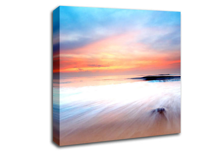 Movement Of The Ocean Sand Canvas Wall Art
