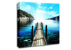 The Old Boat Dock Ocean Canvas Wall Art