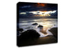 Beautiful Beach Ocean As Dawn Breaks Canvas Wall Art