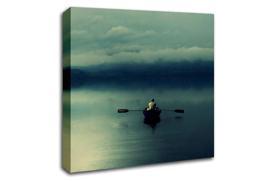 Boating At Dusk Canvas Wall Art