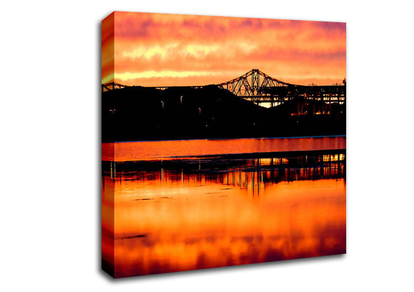 Where The Fire And The Water Become One Canvas Wall Art