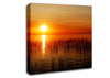 Sunset Over The Oceans Reeds Canvas Wall Art